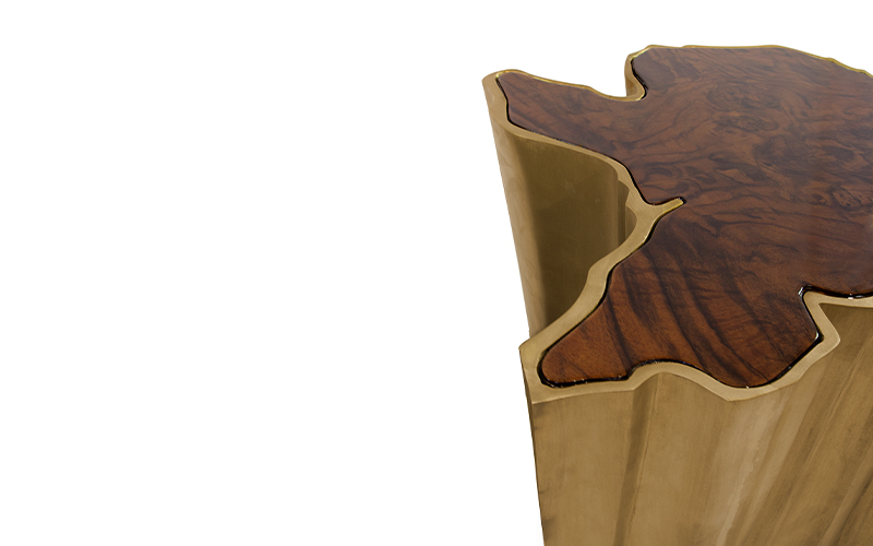 SEQUOIA | Tavolino in ottone dal design moderno by BRABBU